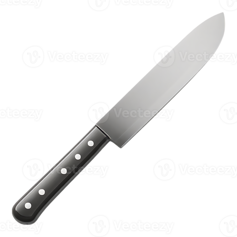 Chef's Knife Illustration with Transparent Background png