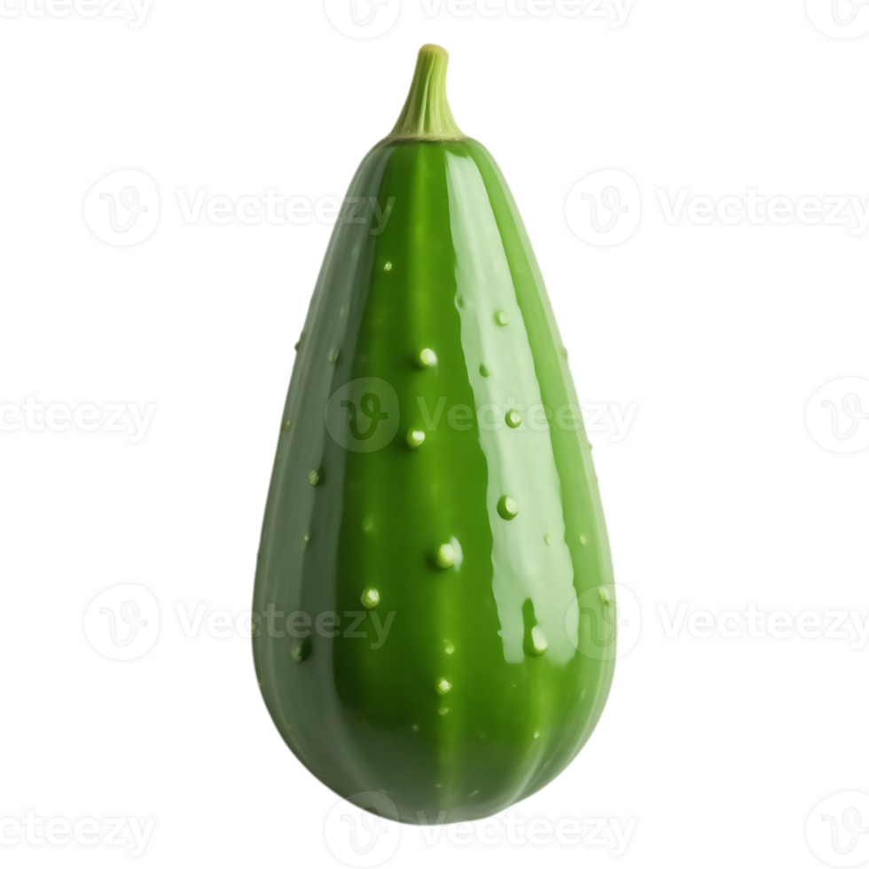 Vibrant Green Ornamental Gourd with Bumpy Texture png