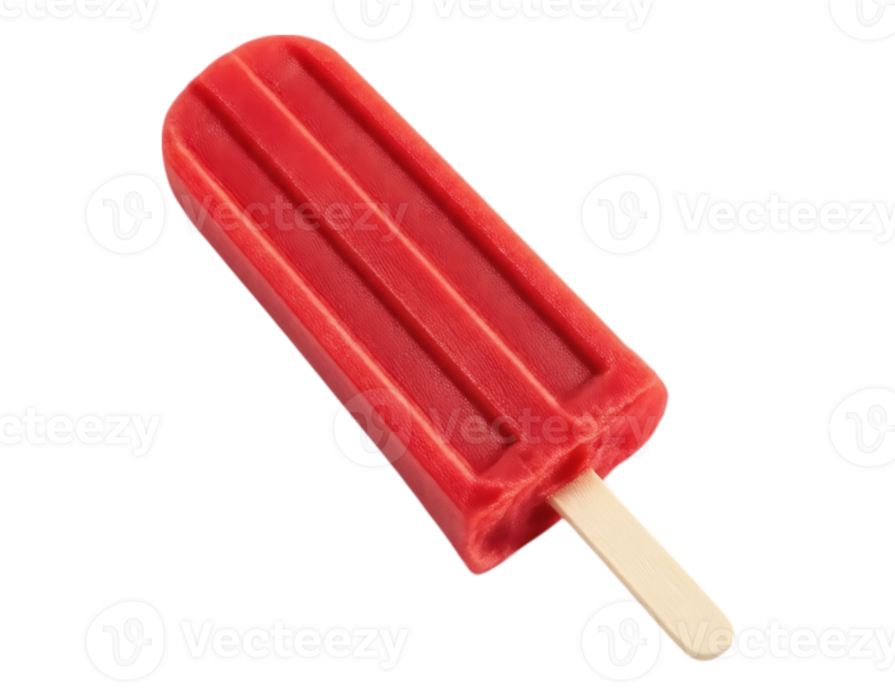 Red Popsicle on a Stick Refreshing Summer Treat png