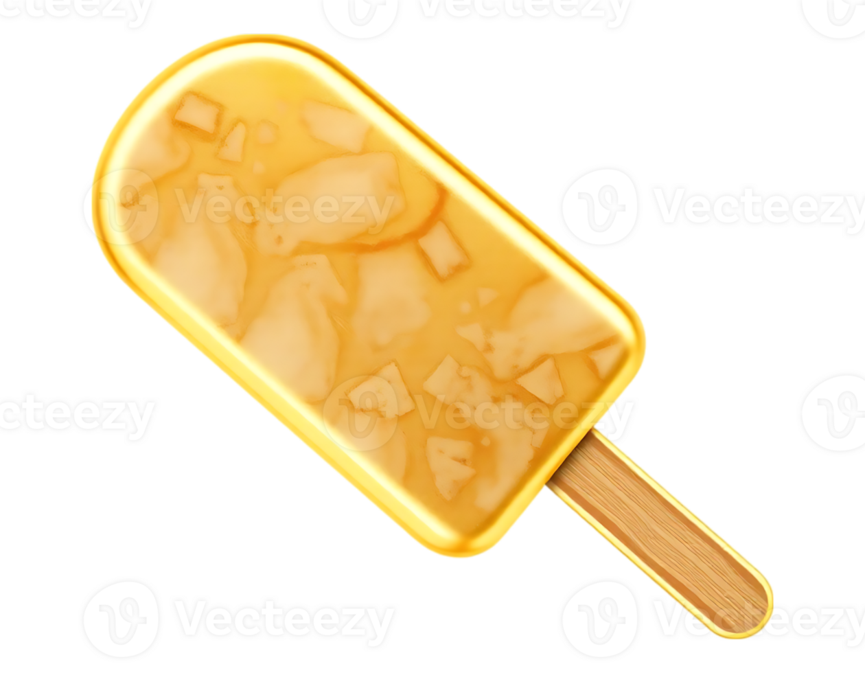 Golden Ice Pop with Chunks png