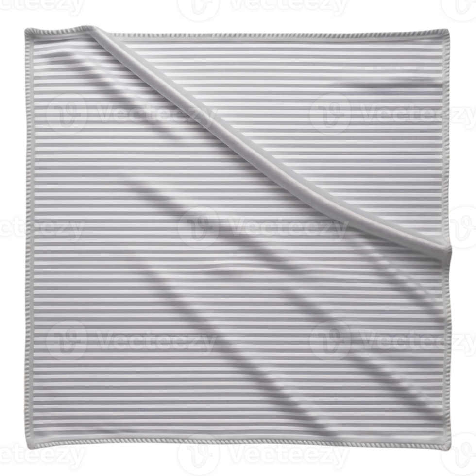 Folded Striped Fabric with Shadow png