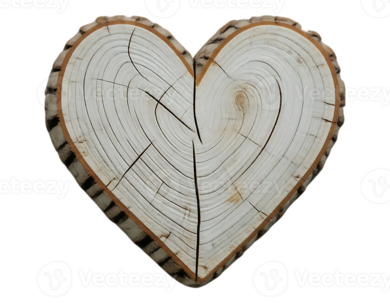 Heart-shaped Wood Slice png