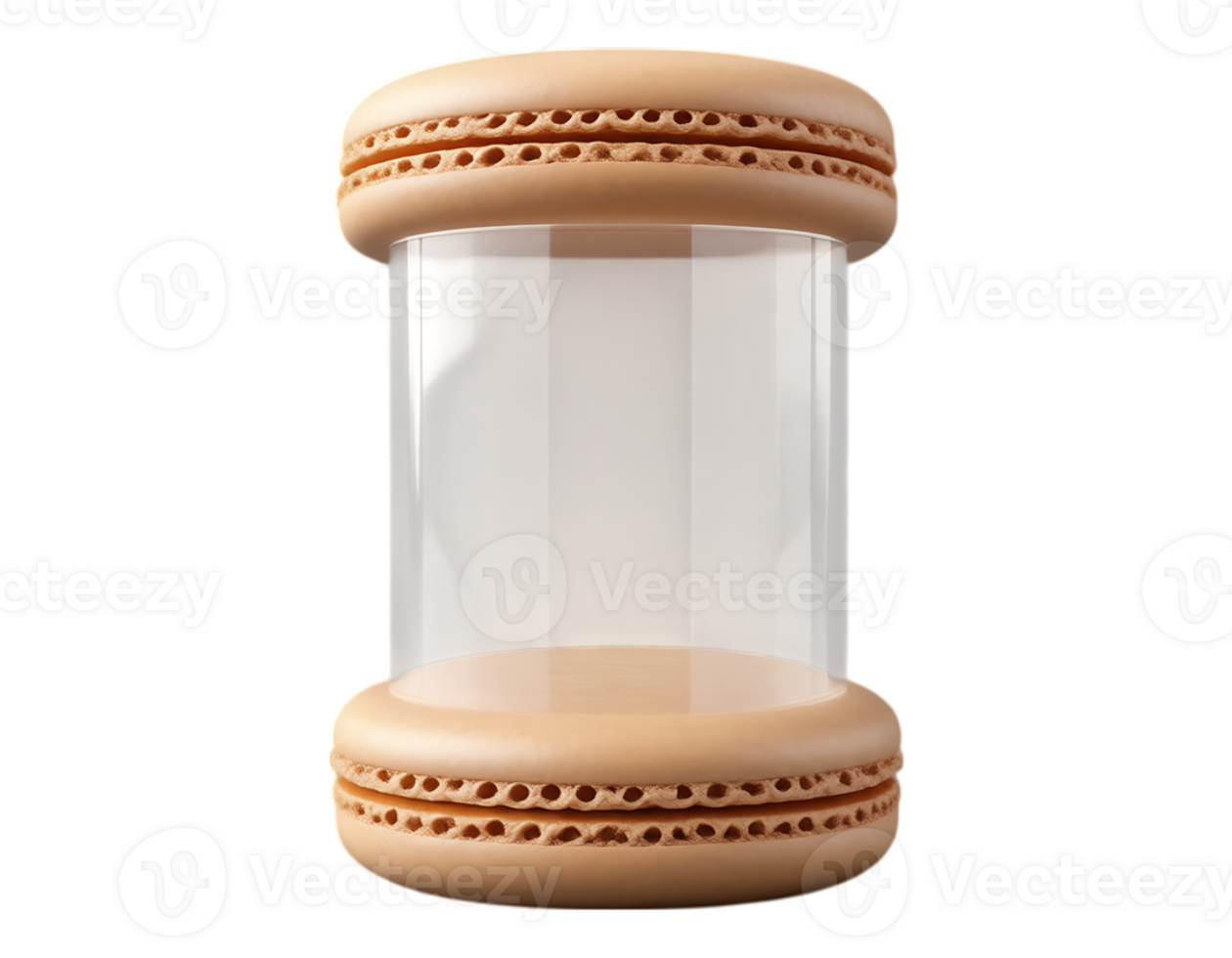 Macaron Display Case 3D Render png