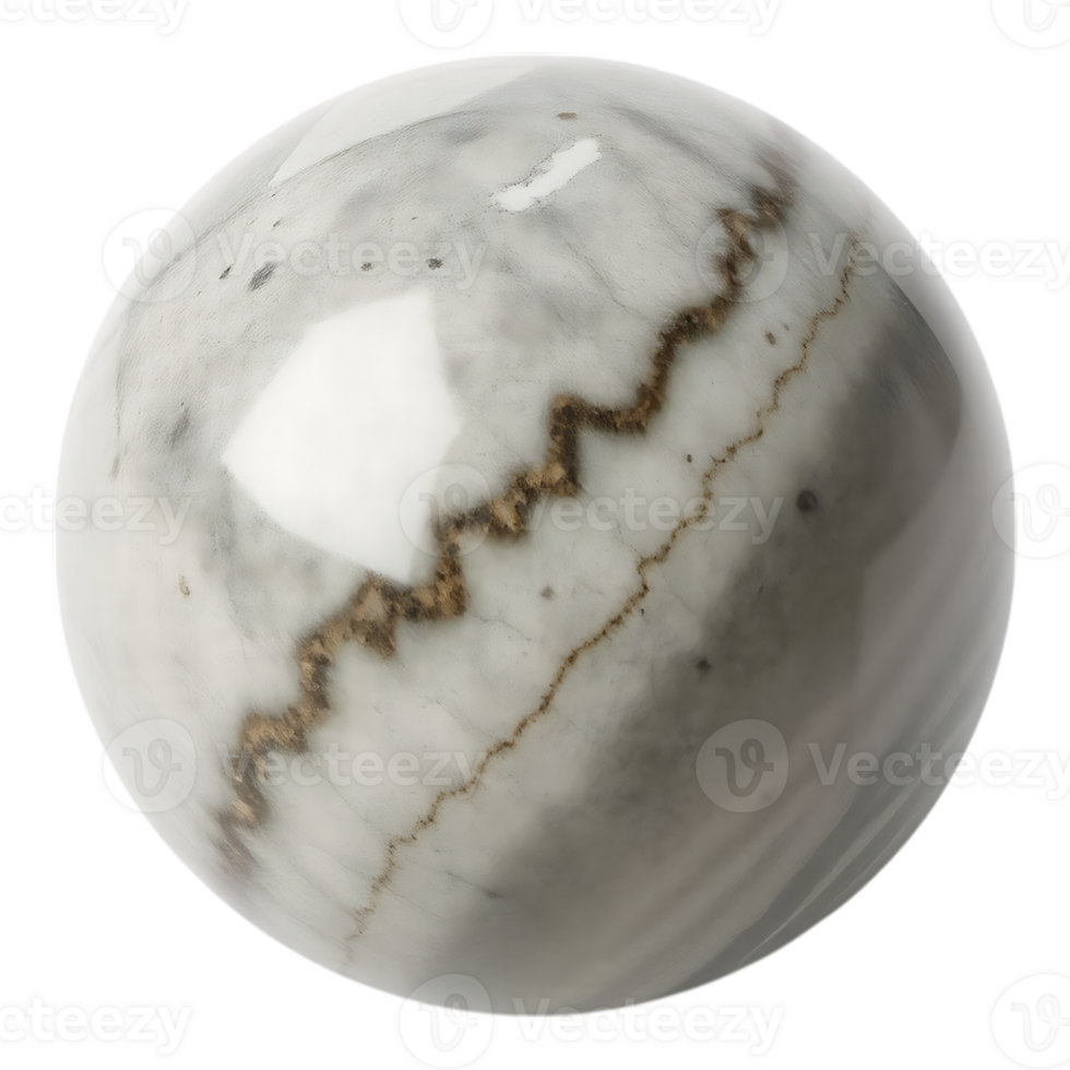 Marble Ball with Brown Veins png