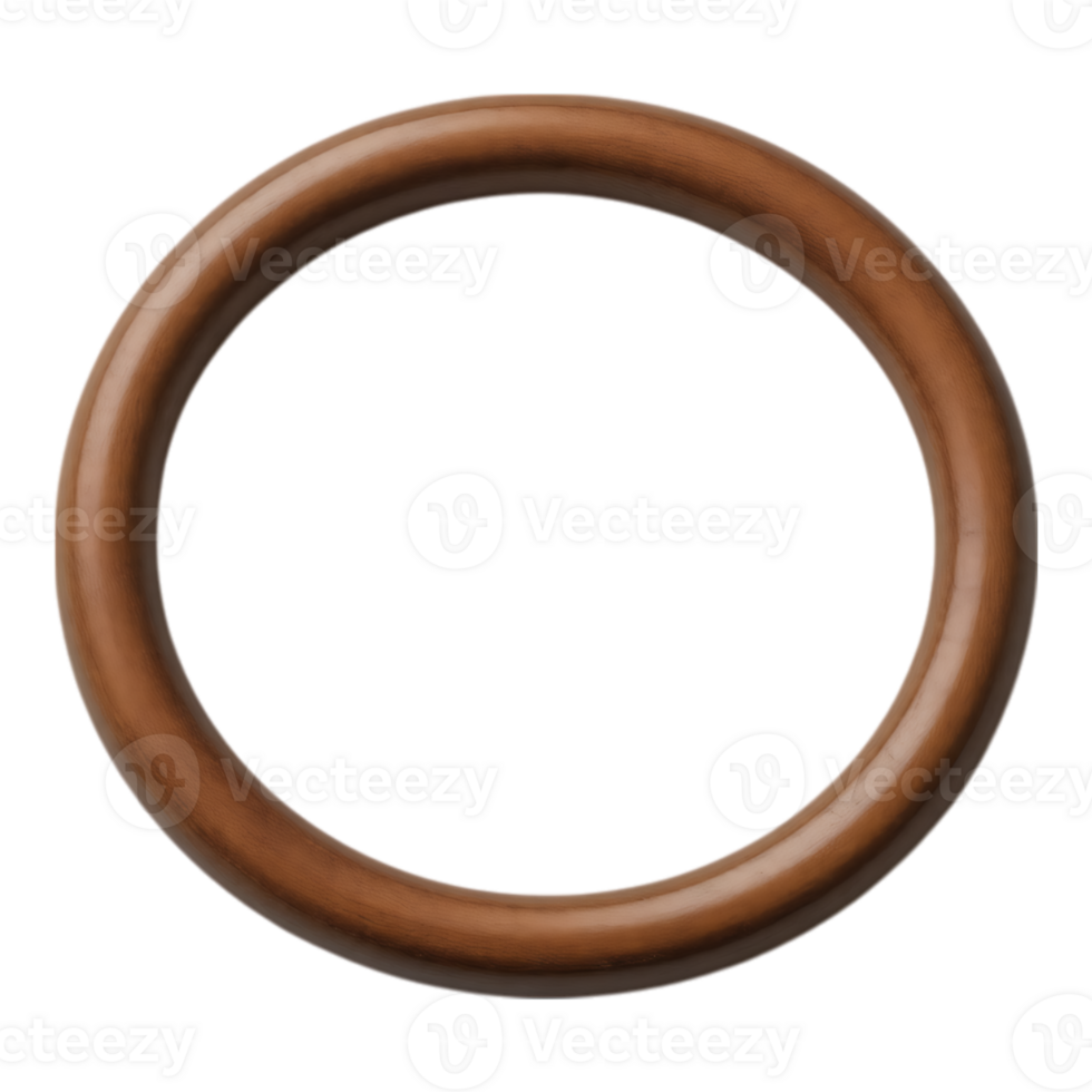 Brown O-Ring Isolated on Transparent Background png