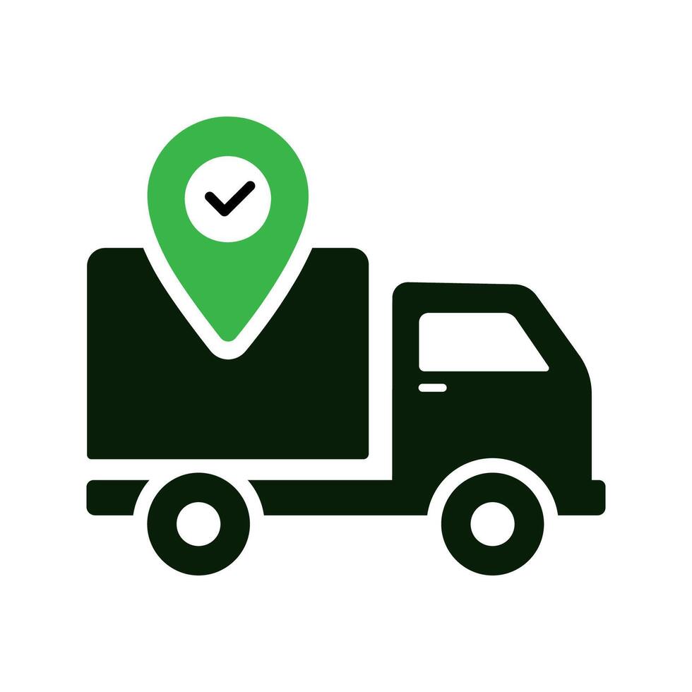 Delivery truck icon illustration vector