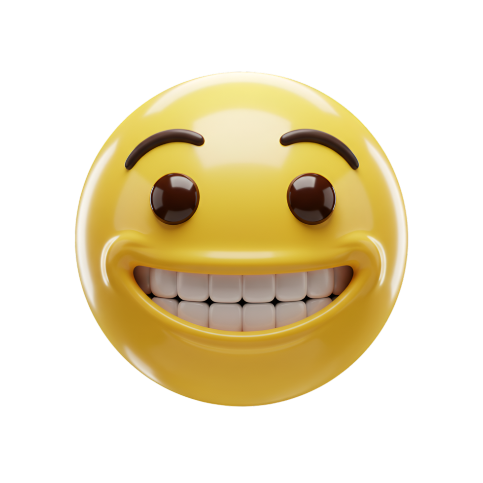 Happy Yellow Emoji Face Smiling png