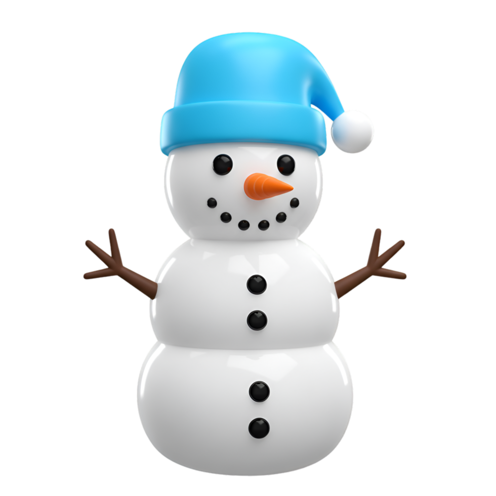 White Snowman Winter Holiday Character png
