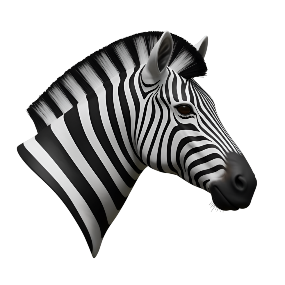 Black White Zebra African Animal png