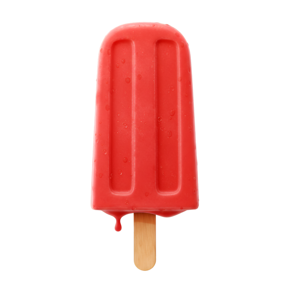 Red Popsicle Ice Cream Summer Frozen red, popsicle, ice, cream, summer png