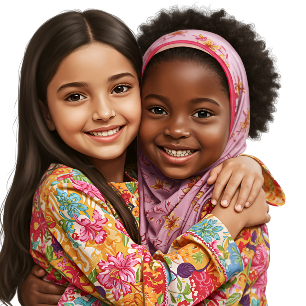 Happy couple posing together in loving relationship portrait photo png