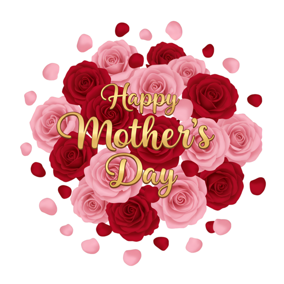 Pink and red rose petals scattered decoratively on surface png