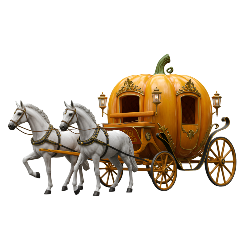 Horse drawn wooden cart with barrels in countryside setting png