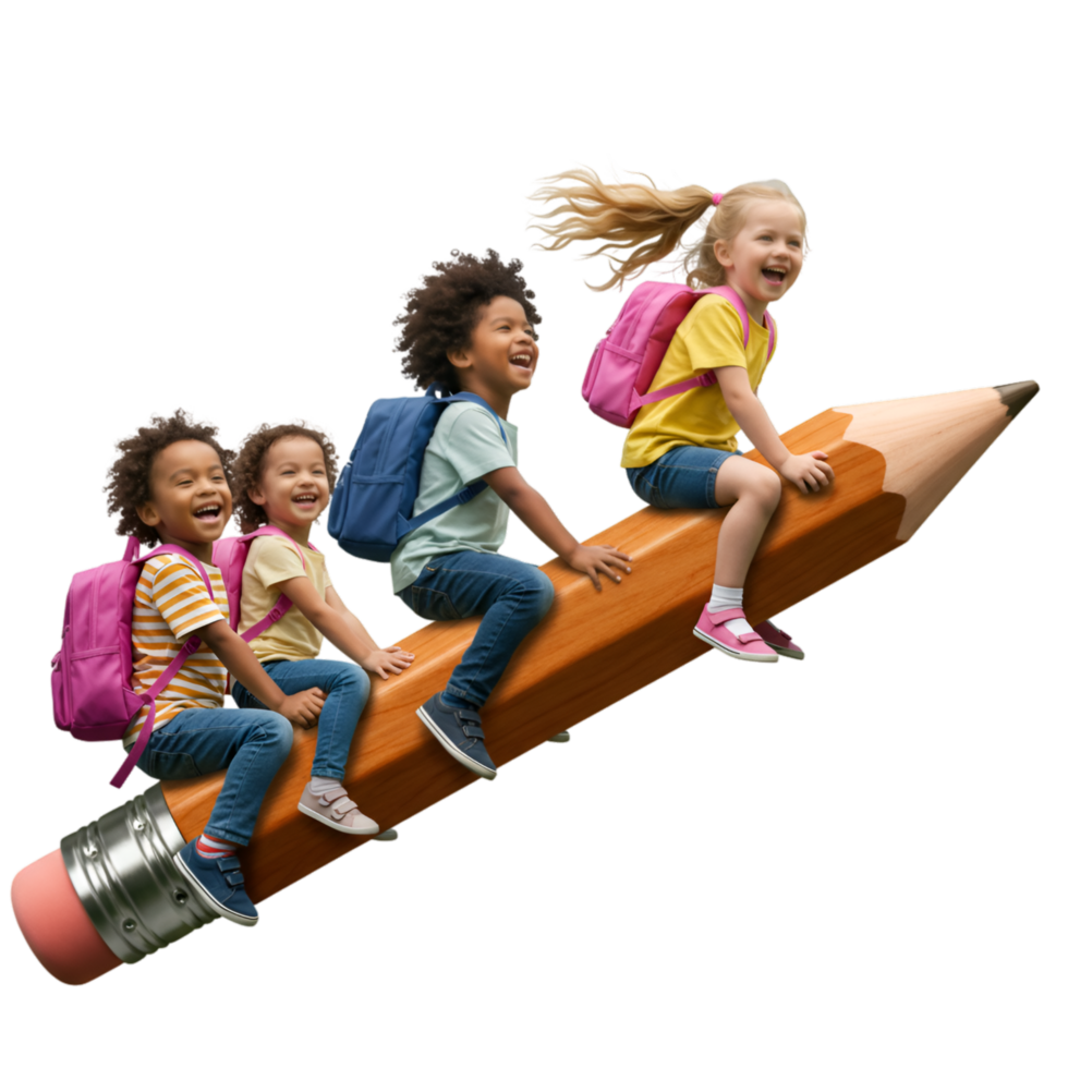 Children sledding down hill with winter fun and snow png