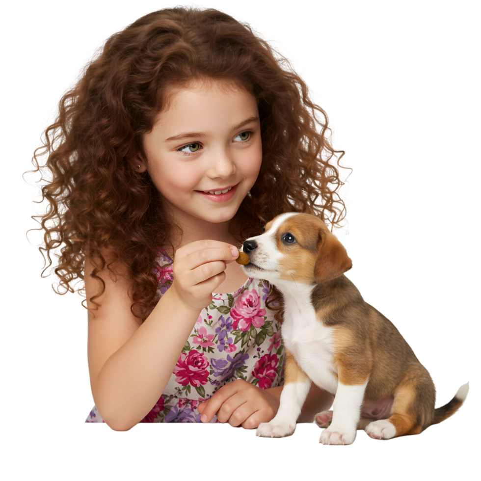 Woman with long hair holding small puppy dog png