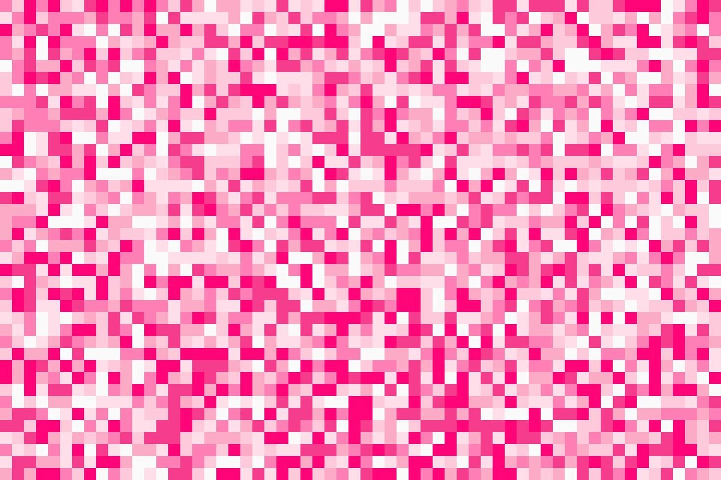 Pixel brick game background. Pink textured seamless pattern with cubes. Abstract noisy mosaic backdrop for hide censored content. Geometric tiled grid vector