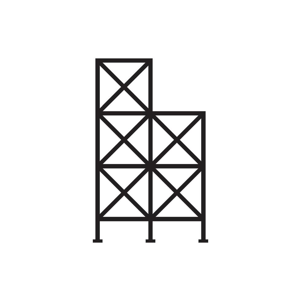 scaffolding symbol element icon vector