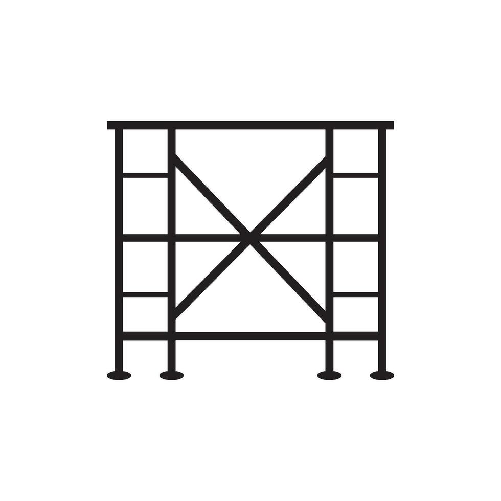 scaffolding illustration icon vector