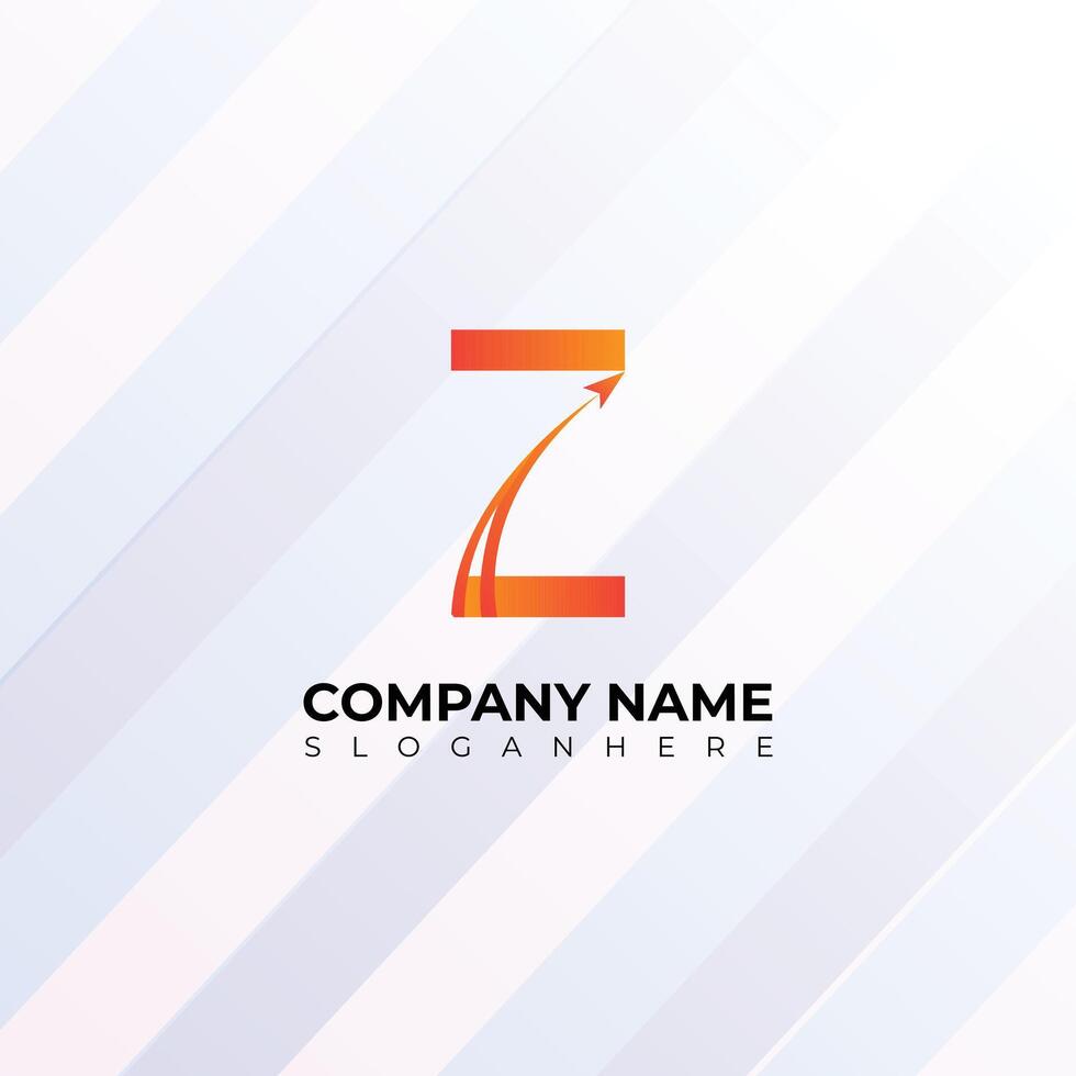 Letter Z logo design gradient luxury desig vector