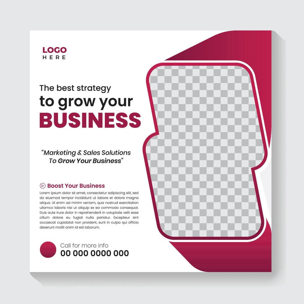 Marketing strategy for business growth vector