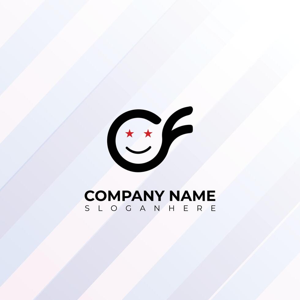 Emoji logo design, c logo design for your business vector
