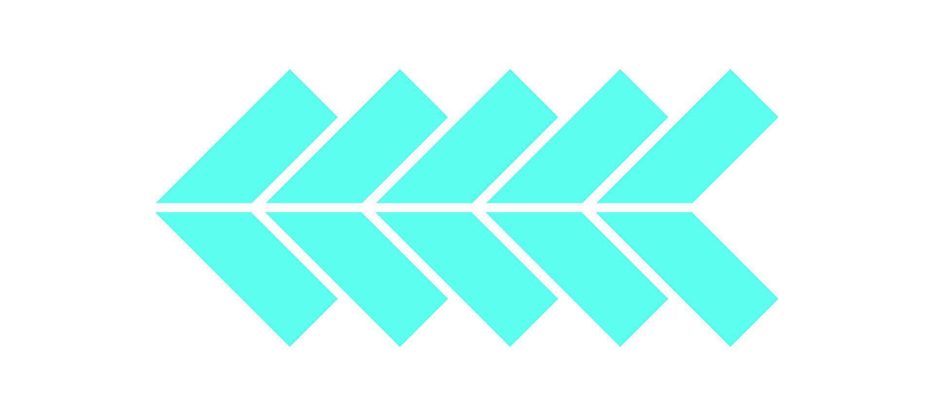 Y2K retro arrow shape. Modern abstract symbol with bold shape. Iconic design inspired by 90s aesthetic, cool geometric element, perfect for decoration and trendy streetwear. vector