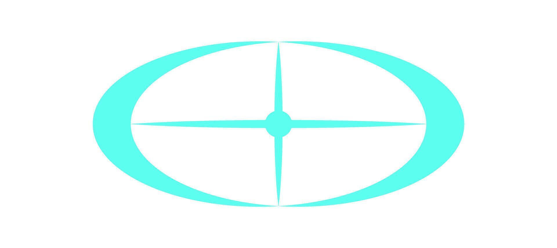 Y2K Abstract Cosmic Shape icon. Retro symbol with star and comet shape. Modern aesthetic with geometric elements, cool logo for trendy decoration or graphic art collection. vector