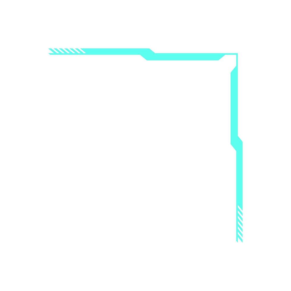 Y2K retro hud frame. Modern abstract icon shape. This badge highlights 90s aesthetics, digital design, and graphic elements, perfect for trendy decoration and nostalgic vibes. vector