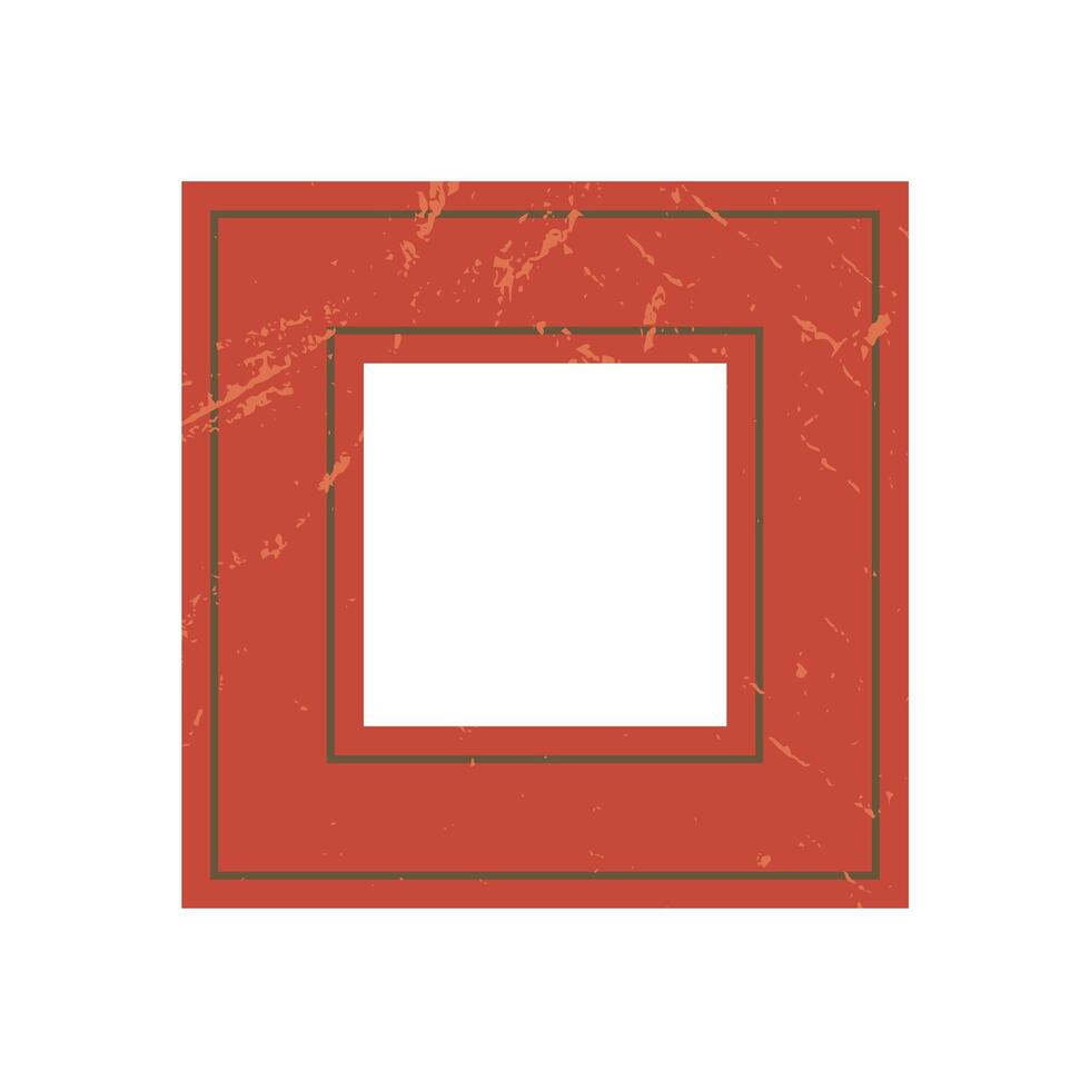 Bold abstract brutalist shape. Unique geometric figure with a grunge texture. Minimalist form, flat design, modern art, potential for creative projects, and contemporary branding. vector