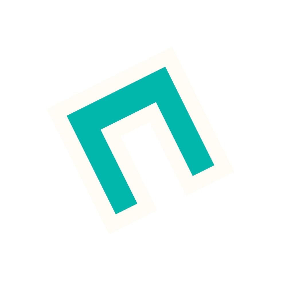 Brutalist abstract shape sticker. A modern icon in flat design. Geometric element, a unique visual style, suitable for contemporary projects and y2k aesthetic themes. vector