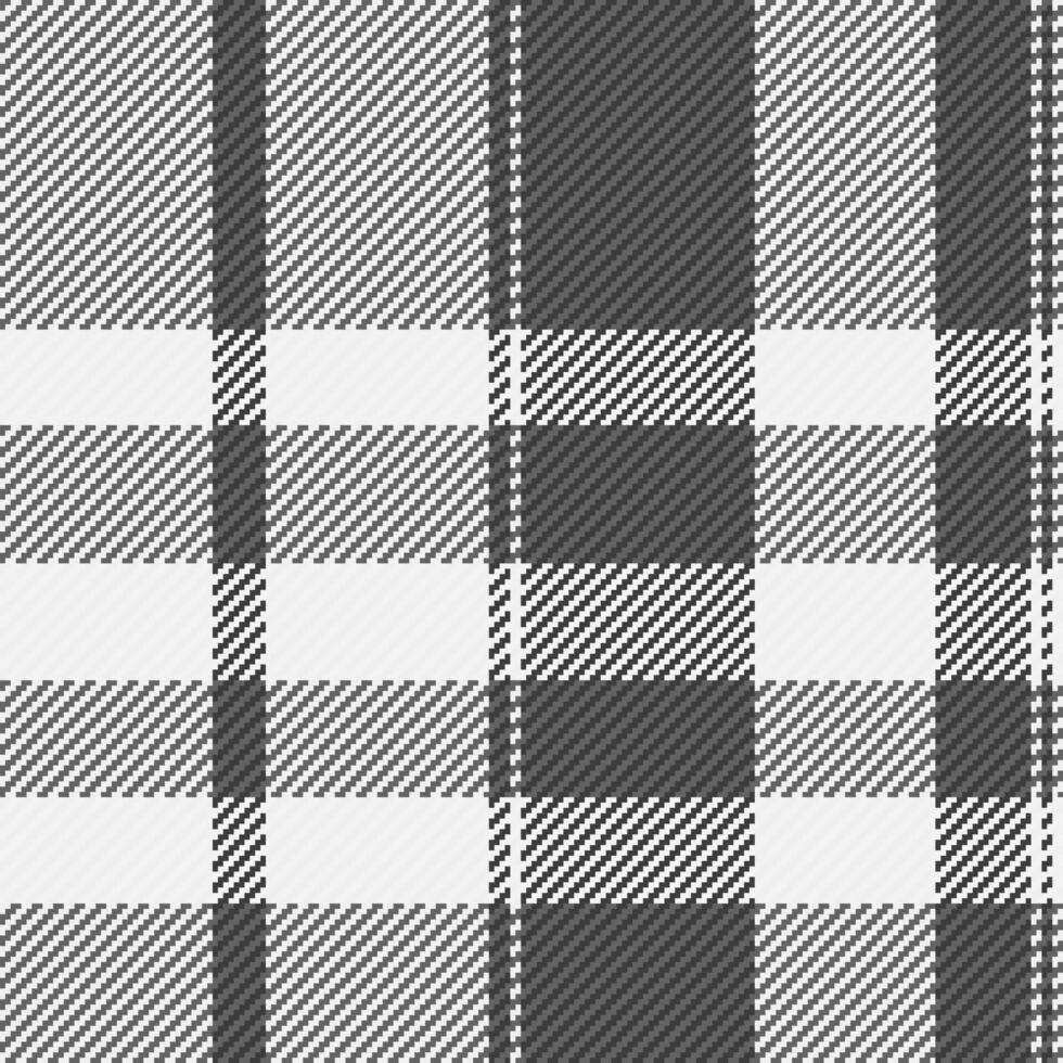 Elegant grayscale plaid pattern. Perfect for textile designs, website backgrounds, or fashion projects. The subtle texture and classic check create a sophisticated and versatile aesthetic. vector