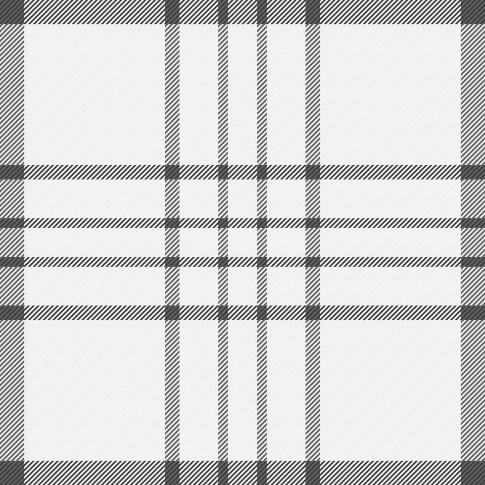 Subtle grayscale plaid pattern. Elegant geometric textile design, perfect for fashion, home decor, or web backgrounds. vector