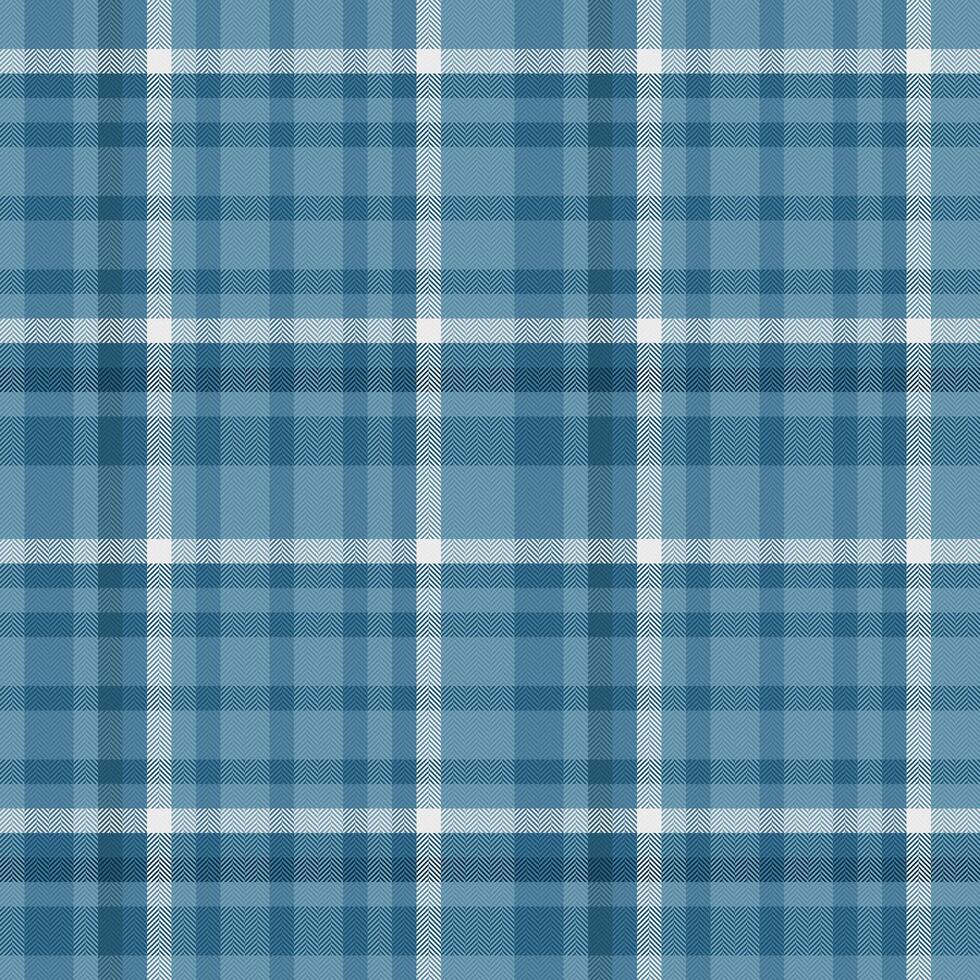 Serene blue and white plaid pattern. Ideal for textile design, website backgrounds, or fashion projects. Subtle texture adds depth and sophistication. Evokes feelings of calmness and classic style. vector