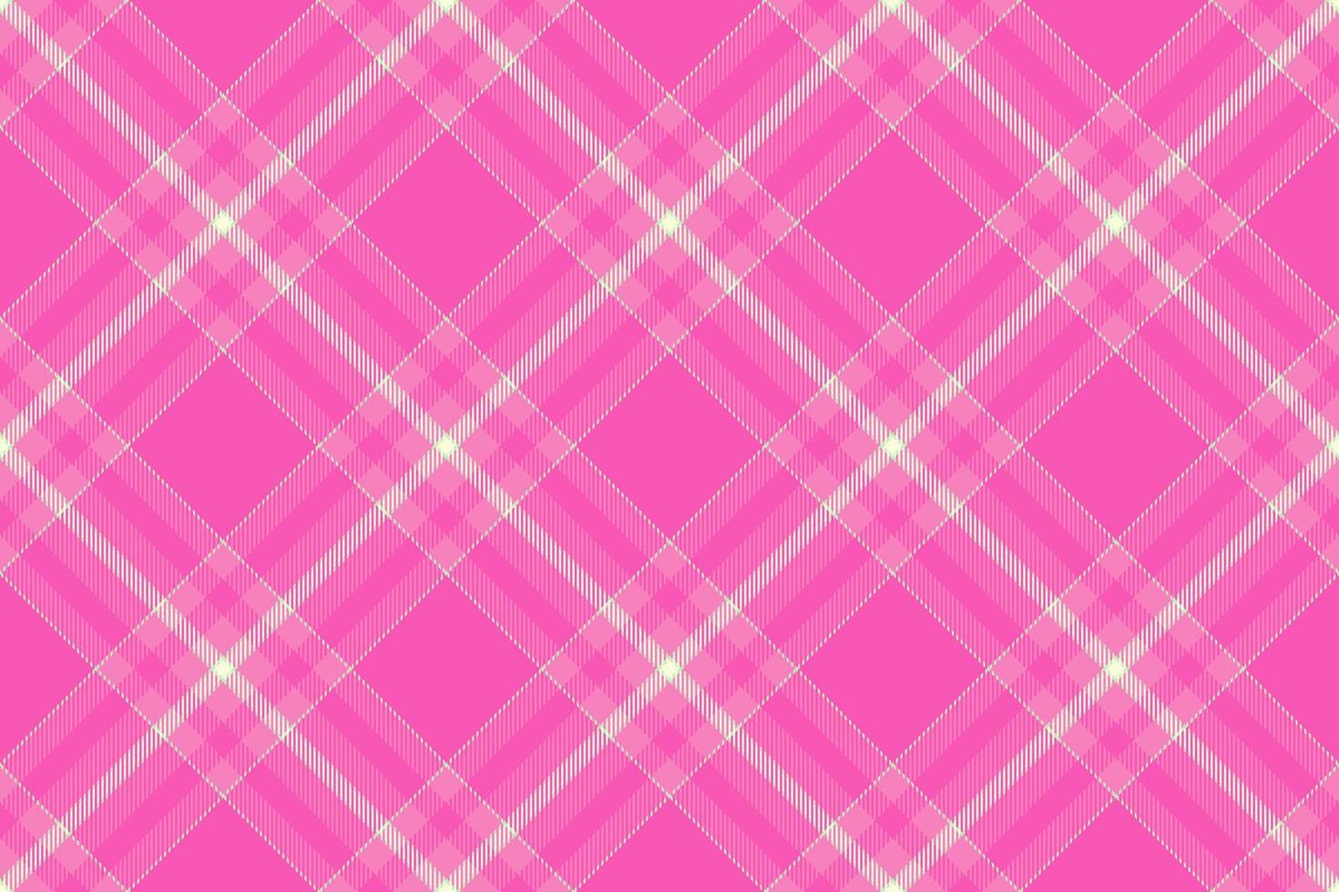Pink plaid fabric texture, a classic pattern design. Ideal for backgrounds, textiles, or seasonal projects. Use for festive themes, crafts, or design mockups. vector