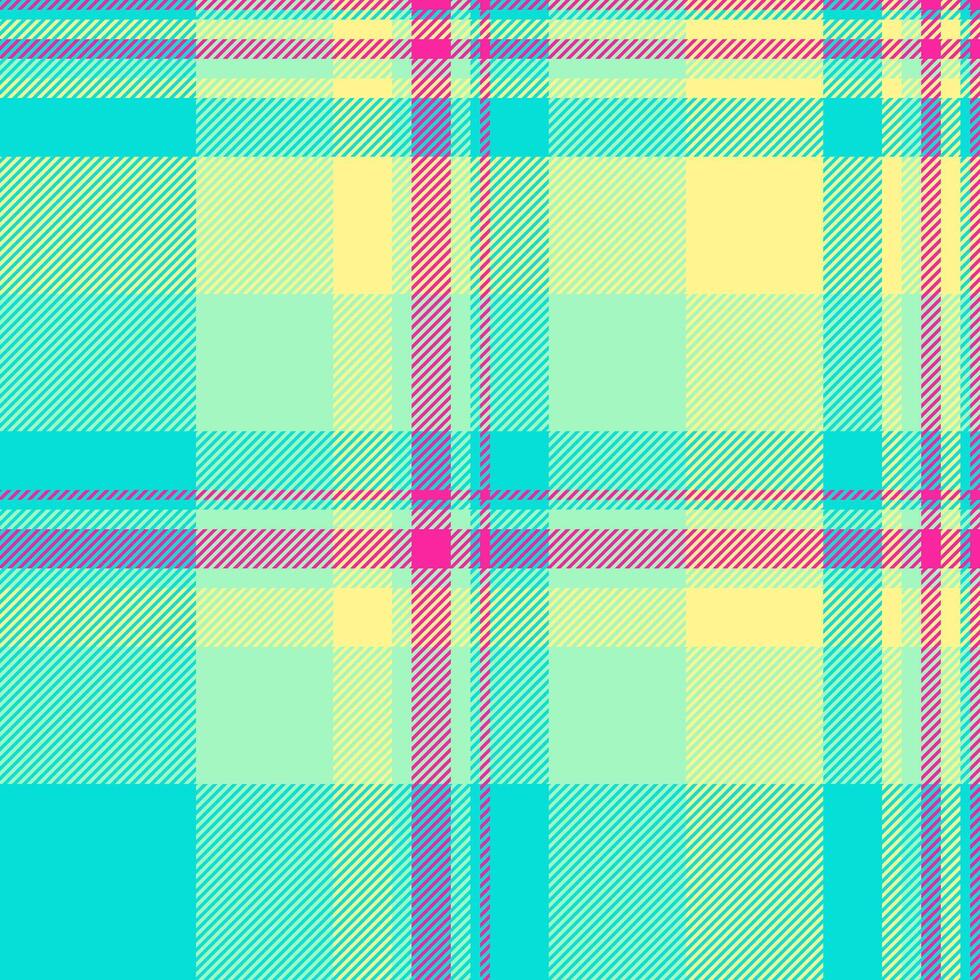 Vibrant pastel plaid pattern. Perfect for textile design, website backgrounds, or cheerful branding. This cheerful, summery texture evokes feelings of joy and optimism. vector