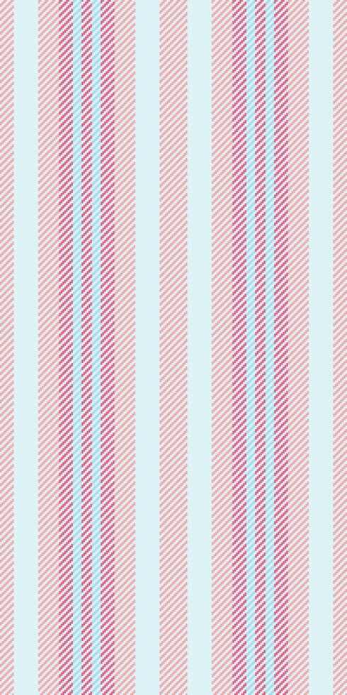 Rilky texture stripe textile, crease lines seamless vertical. Fs fabric background pattern in light and red colors. vector