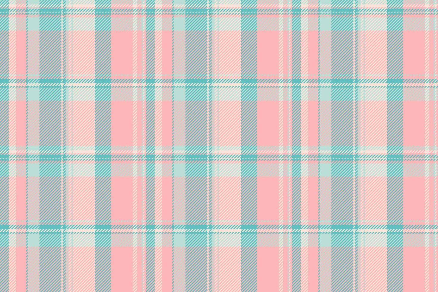 Covering texture textile background, grunge check pattern . Oriental seamless fabric tartan plaid in light and teal colors. vector