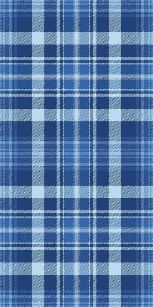 Classic blue plaid pattern. Perfect for textile design, website backgrounds, or scrapbooking projects. This seamless texture evokes a sense of timeless style and sophistication. vector