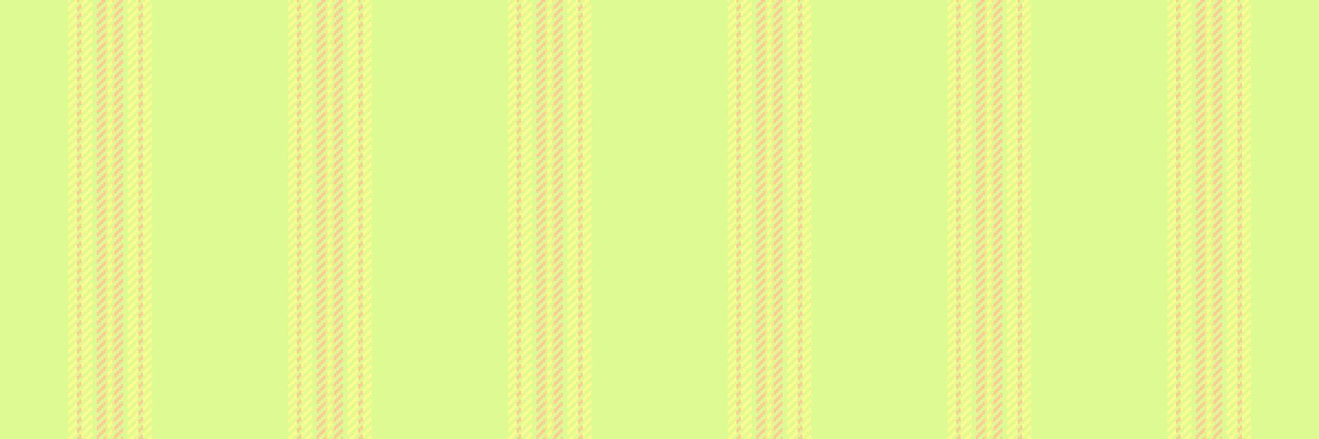 Hecorating background pattern, turkish lines fabric texture. Lriental seamless vertical textile stripe in lime and yellow colors. vector