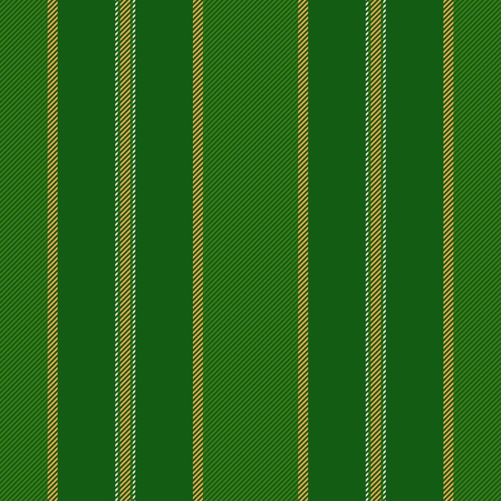 Ss textile fabric vertical, volume stripe lines . Dross texture pattern seamless background in green and orange colors. vector