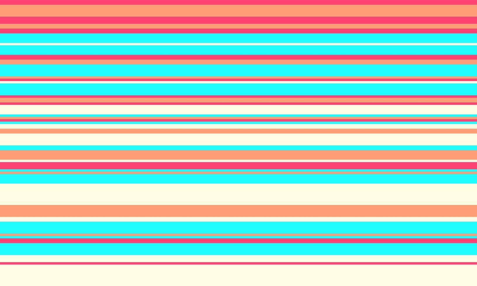 Vibrant horizontal stripes in pastel peach, turquoise, and pink create a cheerful, summery backdrop. vector