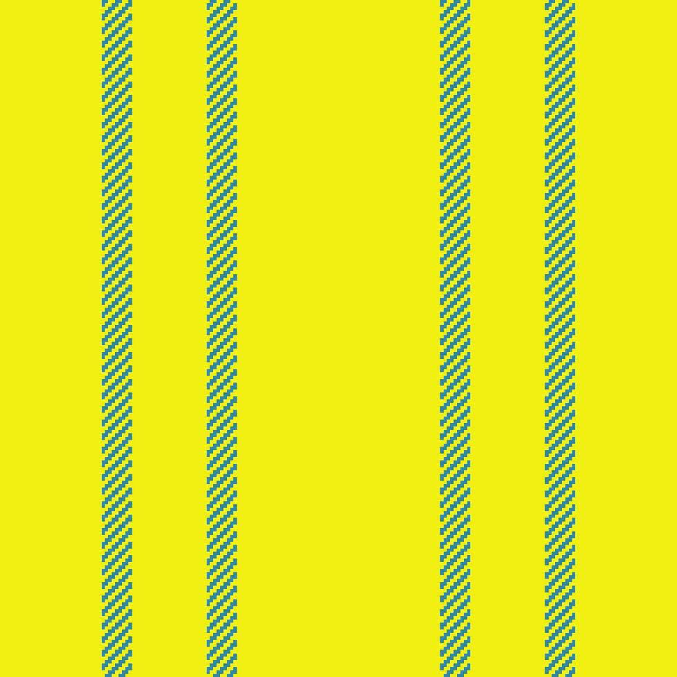 Invitation vertical textile lines, colour seamless stripe. Graphical fabric pattern background texture in bright and cyan colors. vector