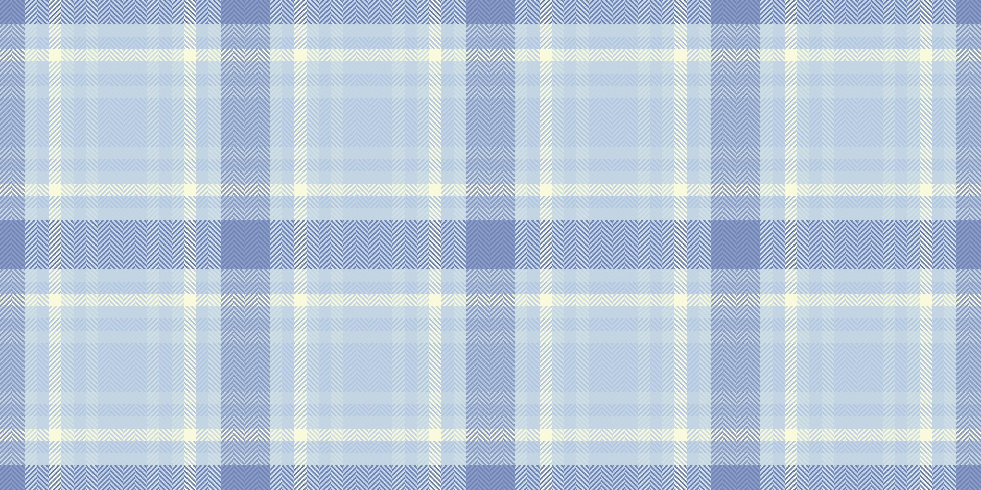 Serene pastel blue and cream plaid pattern. Ideal for textile design, website backgrounds, or crafting projects. Evokes feelings of calmness and tranquility. vector