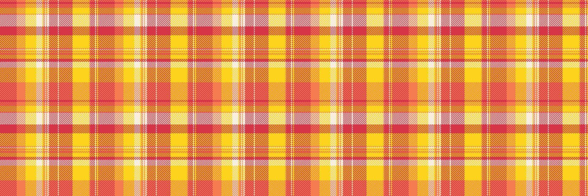 Vibrant warmtoned plaid pattern. Perfect for textile designs, backgrounds, or website assets. Evokes feelings of warmth, comfort, and autumn. vector
