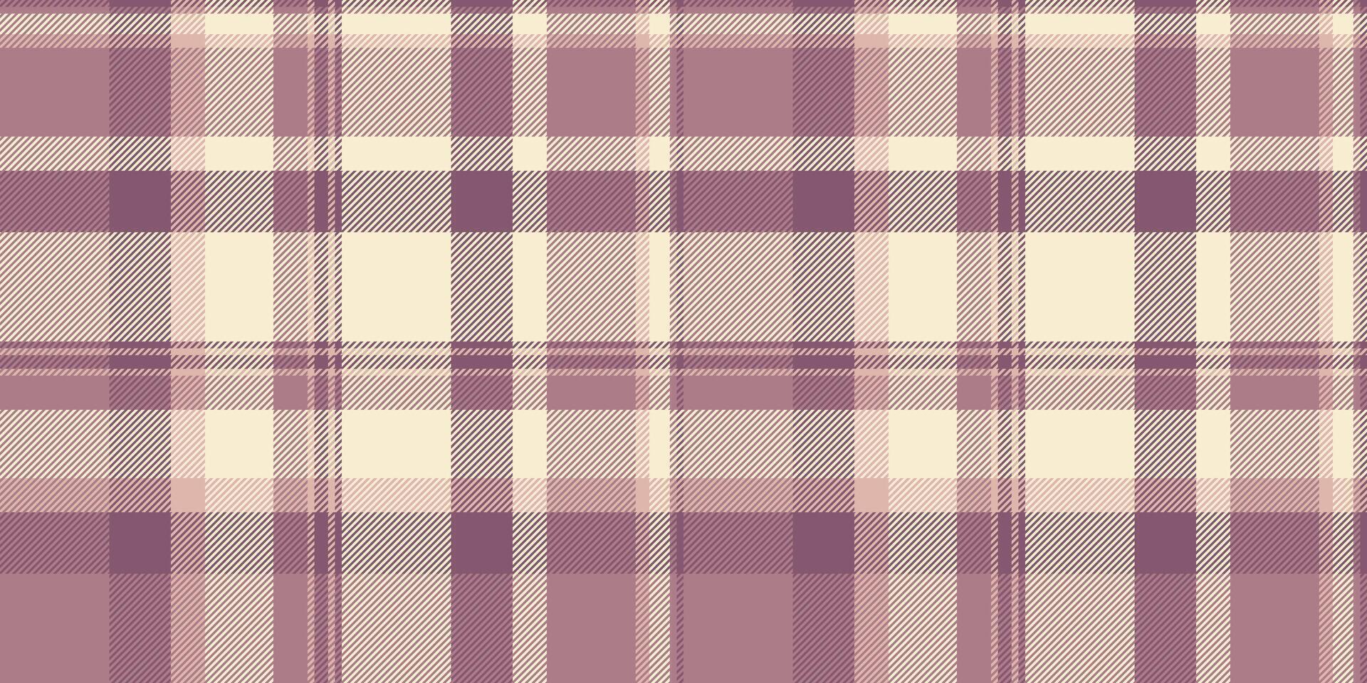 Subtle mauve and cream plaid pattern. Perfect for textile design, website backgrounds, or crafting projects. vector