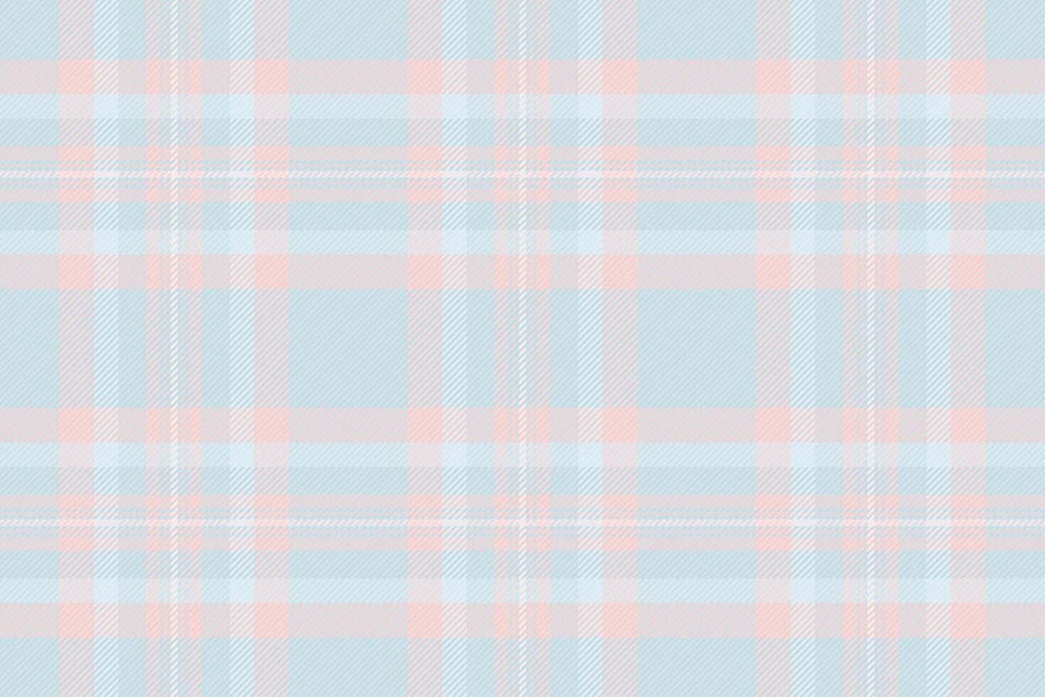 Delicate pastel pink and blue plaid pattern. Perfect for textile design, backgrounds, baby products, or creating a soft, gentle aesthetic. Subtle texture and repeating design adds visual interest. vector