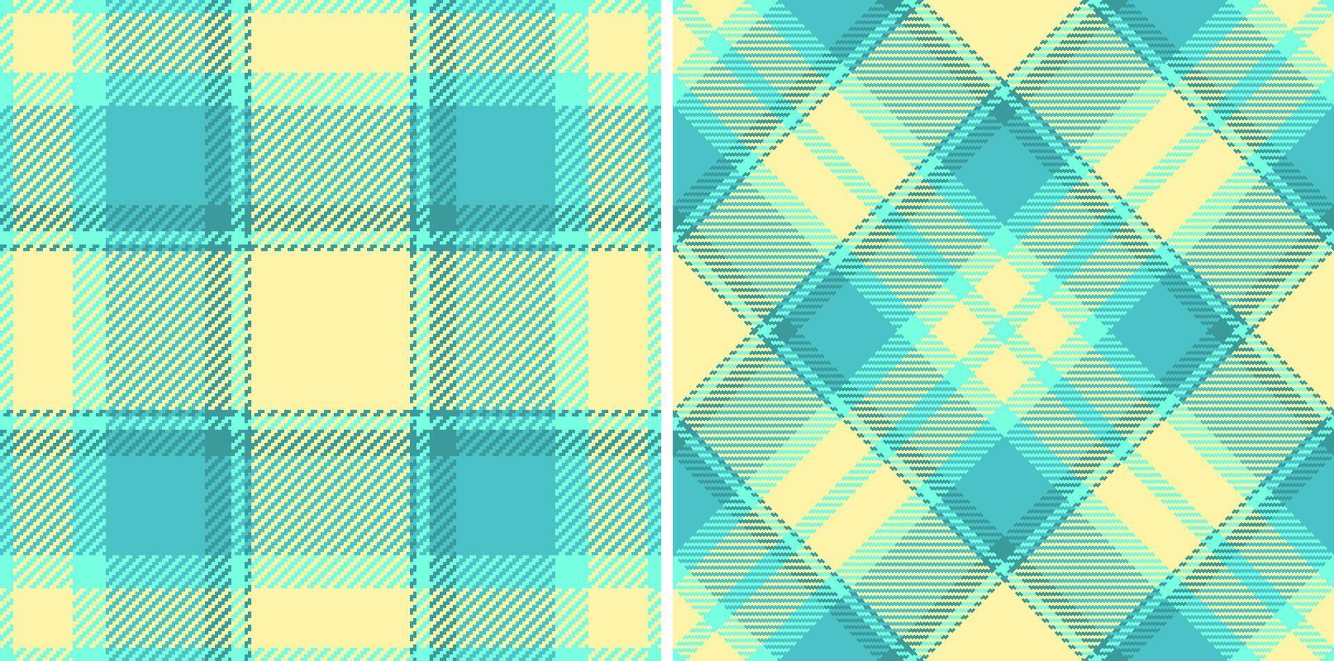 Cozy plaid patterns. Two seamless textures one straight, one diagonal. Ideal for backgrounds, textiles, or adding a touch of classic style. vector