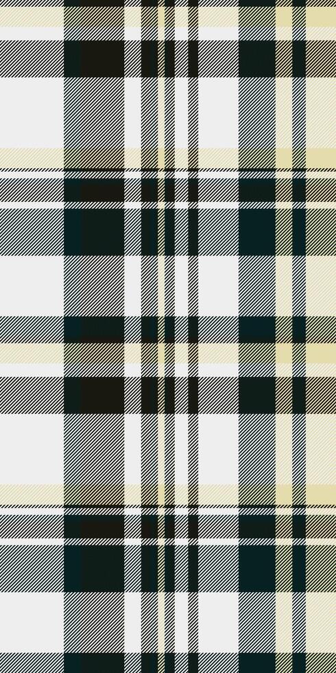 Hispanic textile fabric pattern, repeating texture seamless plaid. Graphical check tartan background in black and white colors. vector