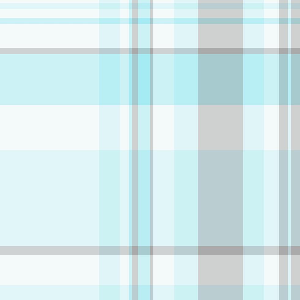 Serene pastel plaid pattern in soft blues and grays. Ideal for textile design, backgrounds, or website templates. Evokes calmness and tranquility. vector