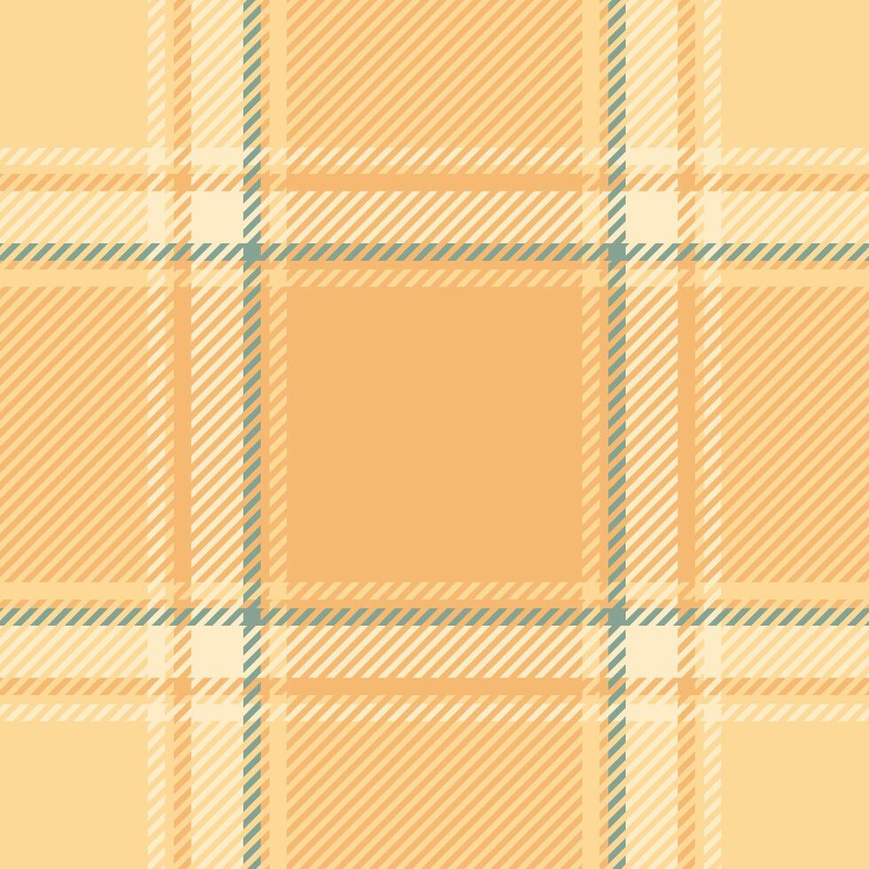 Soft peach and sage green plaid pattern. Elegant, subtle texture ideal for backgrounds, website design, fashion, or textile projects. Evokes warmth, comfort, and a touch of rustic charm. vector